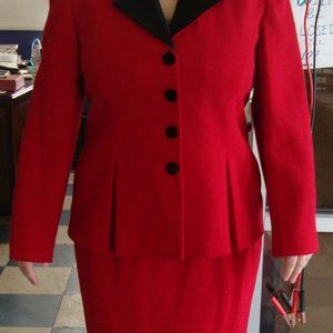 Jacqueline Ferrar wool suit, size 12 petite